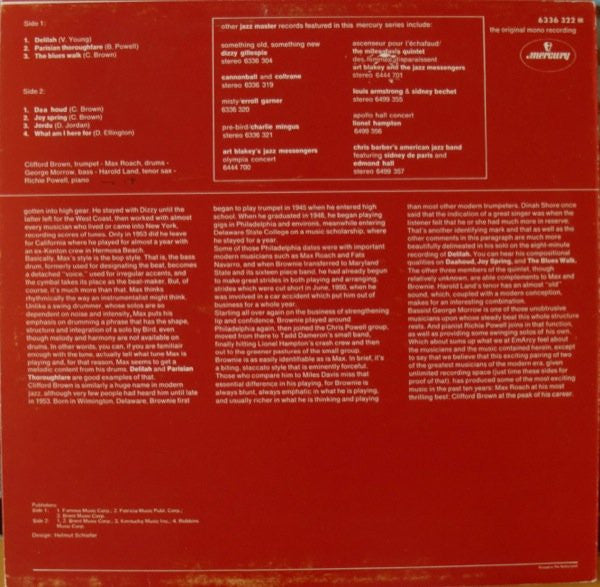 Clifford Brown And Max Roach – Clifford Brown And Max Roach, image 2