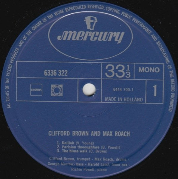 Clifford Brown And Max Roach – Clifford Brown And Max Roach, image 3