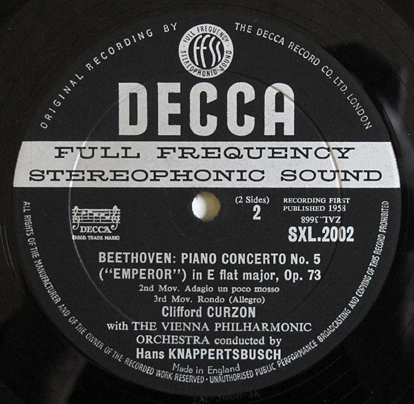 Curzon, Beethoven, The Vienna Philharmonic Orchestra ∙ Hans Knappertsbusch – Emperor, image 4