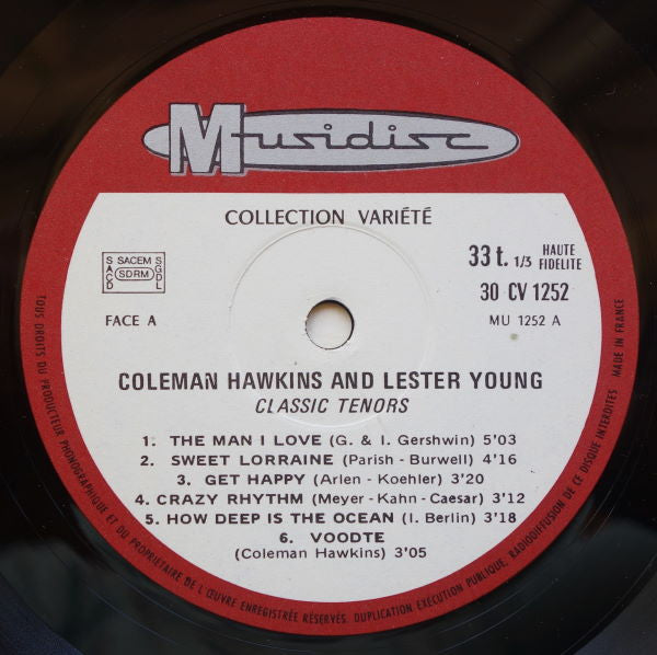 Coleman Hawkins And Lester Young – Classic Tenors - The Historical Jazz Session, image 4
