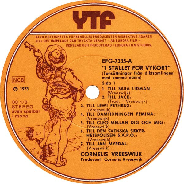 Cornelis Vreeswijk – I Stället För Vykort, image 4