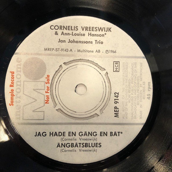 Cornelis Vreeswijk, Ann-Louise Hanson, Jan Johanssons Trio – Jag Hade En Gång En Båt, image 2