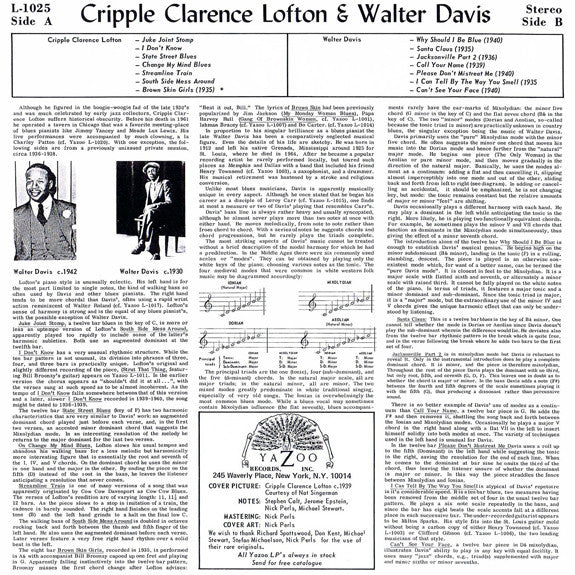 Cripple Clarence Lofton & Walter Davis – Cripple Clarence Lofton & Walter Davis, image 2