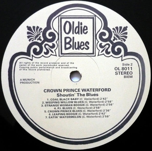 Crown Prince Waterford With Jay McShann And Pete Johnson – Shoutin' The Blues - Complete Recordings, image 4