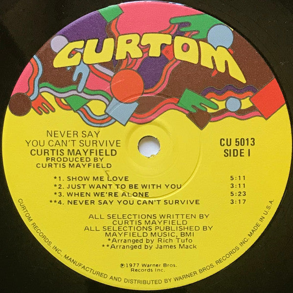 Curtis Mayfield – Never Say You Can't Survive, image 3