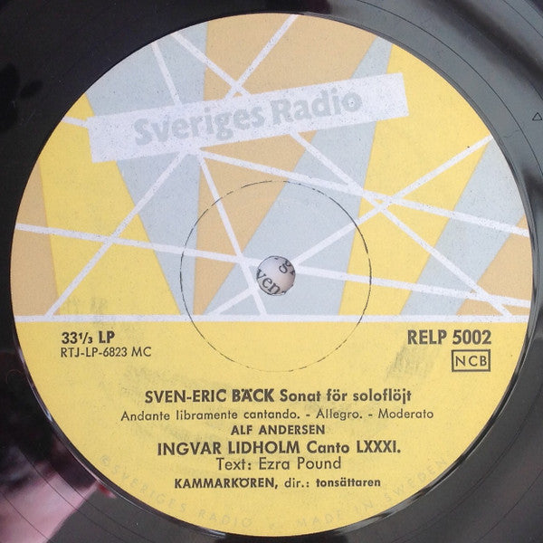 Dag Wirén / Bo Nilsson / Sven-Erik Bäck / Ingvar Lidholm – Ny Svensk Kammarmusik, image 5