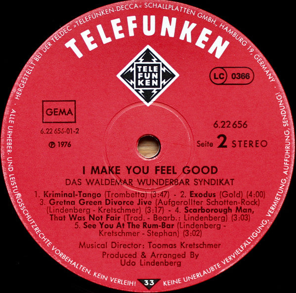 Das Waldemar Wunderbar Syndikat – I Make You Feel Good, image 4