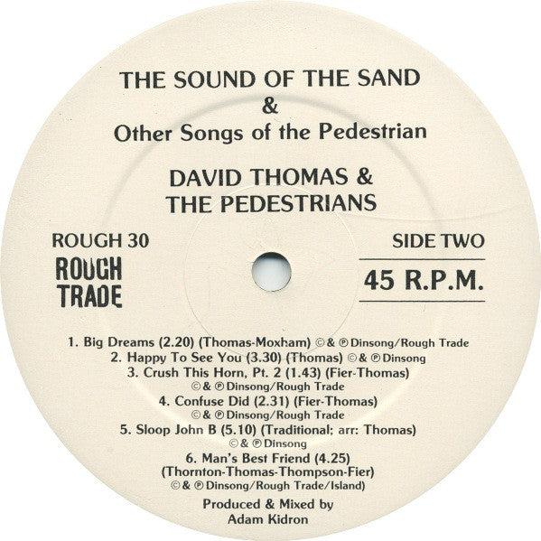 David Thomas & The Pedestrians – The Sound Of The Sand And Other Songs Of The Pedestrian, image 4