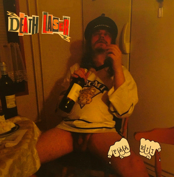 Front cover of Death Laser / Pää Kii – Death Laser / Pää Kii, Blast Of Silence Records, Finland, 2013