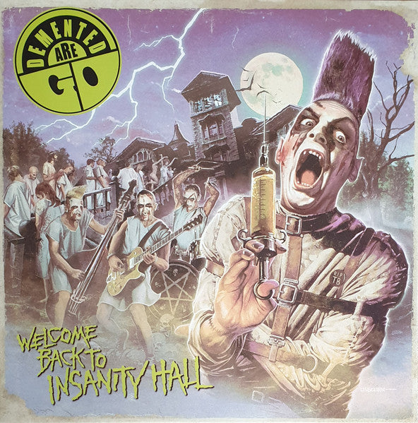 Front cover of Demented Are Go – Welcome Back To Insanity Hall, Rebellion Records, Netherlands, 2025