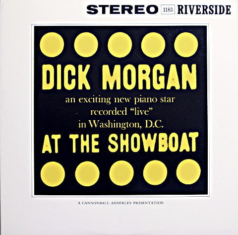 Front cover of Dick Morgan – Dick Morgan At The Showboat, Riverside Records, US, 1960