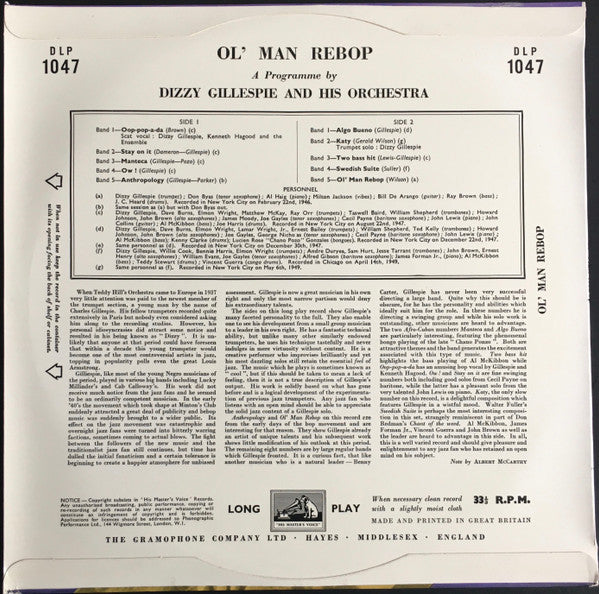 Dizzy Gillespie And His Orchestra – Ol' Man Rebop, image 2