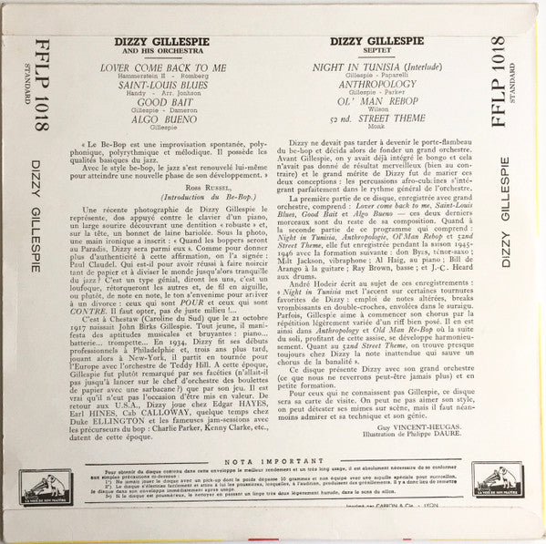 Dizzy Gillespie And His Orchestra / Dizzy Gillespie Septet – Dizzy Gillespie, image 2