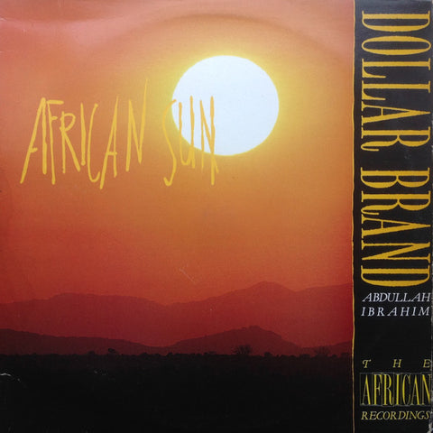 Front cover of Dollar Brand / Abdullah Ibrahim – African Sun, Kaz Records, UK, 1988