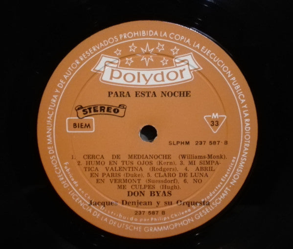 Don Byas Con La Orquesta de Jacques Denjean – Para Esta Noche, image 4
