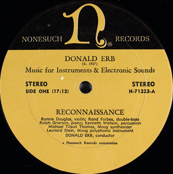 Donald Erb – Music For Instruments & Electronic Sounds, image 3
