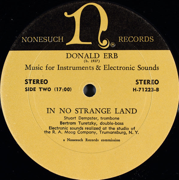 Donald Erb – Music For Instruments & Electronic Sounds, image 4