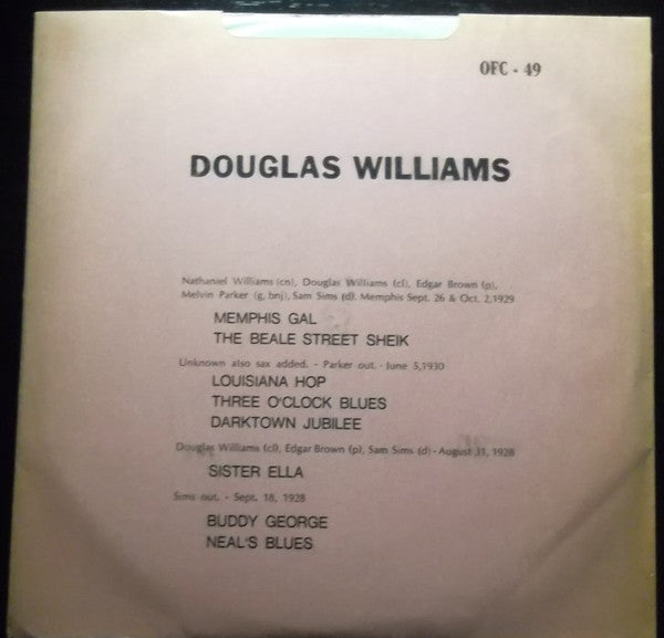 Front cover of Douglas Williams – Douglas Williams, Only For Collectors, Argentina