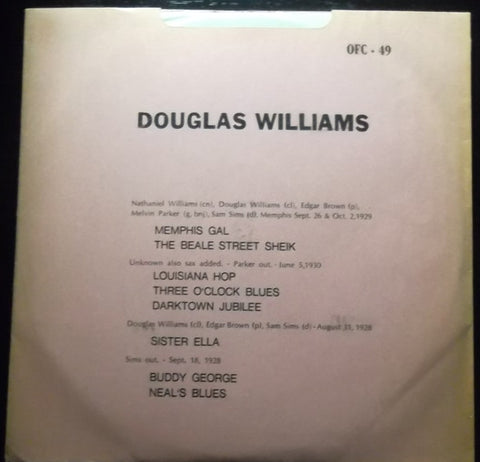 Front cover of Douglas Williams – Douglas Williams, Only For Collectors, Argentina