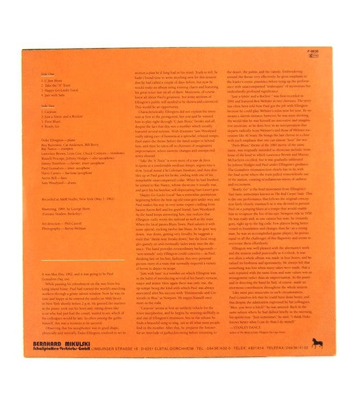 Duke Ellington And His Orchestra Featuring Paul Gonsalves – Featuring Paul Gonsalves, image 2