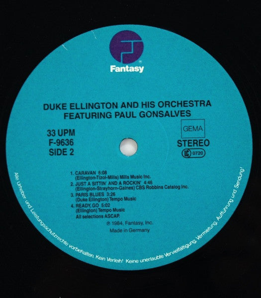 Duke Ellington And His Orchestra Featuring Paul Gonsalves – Featuring Paul Gonsalves, image 3