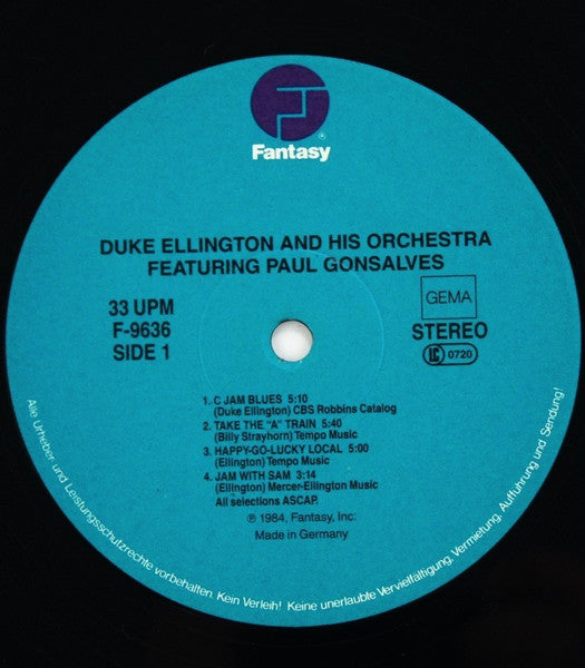 Duke Ellington And His Orchestra Featuring Paul Gonsalves – Featuring Paul Gonsalves, image 4