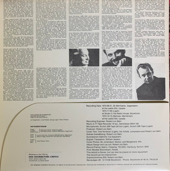 Duo Pohjola, Ligeti / A. Merikanto / Sallinen / Meriläinen / Segerstam – Duo Pohjola, image 3
