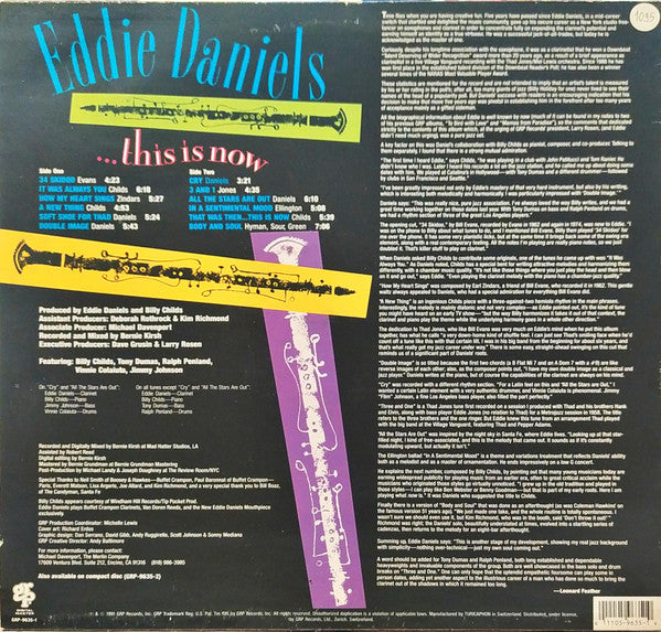 Eddie Daniels – This Is Now, image 2