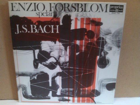 Front cover of Enzio Forsblom, J.S. Bach – Spelar J.S.Bach, Proprius, Sweden, 1972