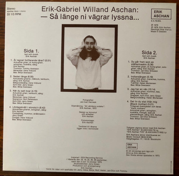 Erik-Gabriel Willand Aschan – Så Länge Ni Vägrar Lyssna, image 2