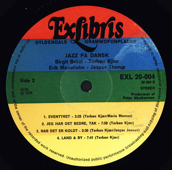 Erik Moseholm - Birgit Brüel - Torben Kjær - Jesper Thorup – Jazz På Dansk, image 4