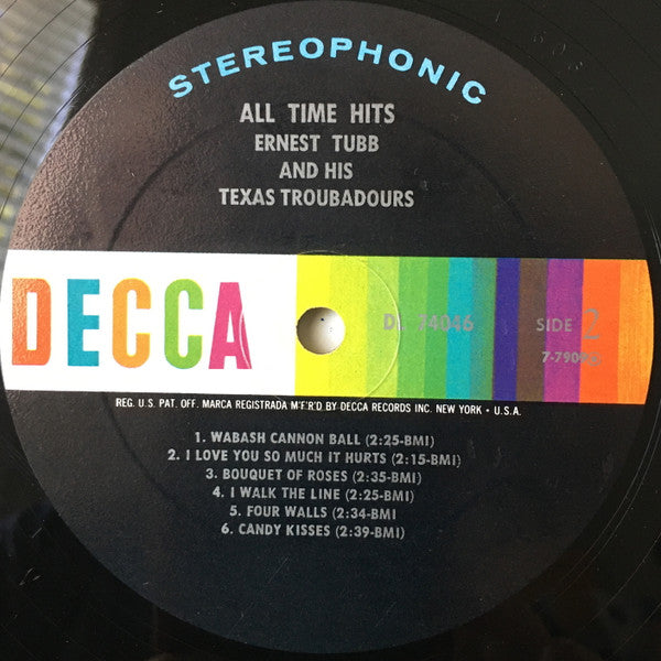 Ernest Tubb And His Texas Troubadours – All Time Hits, image 4