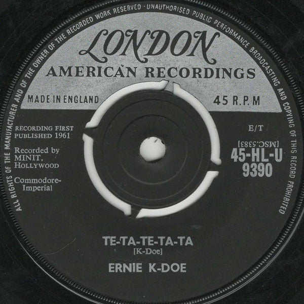 Front cover of Ernie K-Doe – Te-Ta-Te-Ta-Ta, London American Recordings, UK, 1961