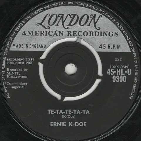 Front cover of Ernie K-Doe – Te-Ta-Te-Ta-Ta, London American Recordings, UK, 1961