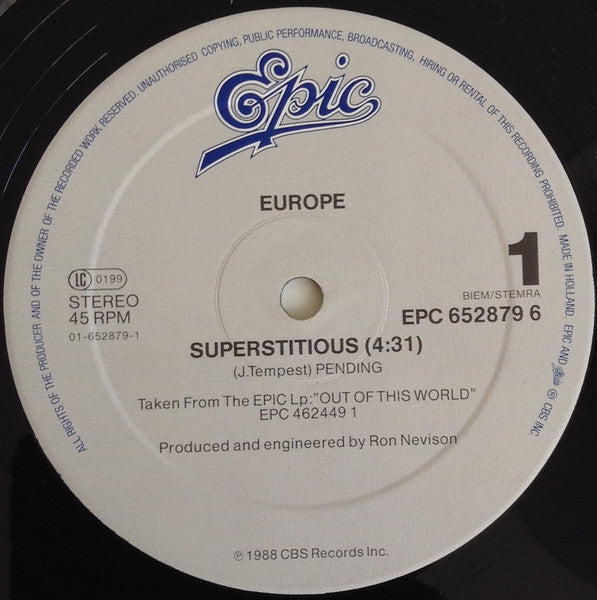 Europe – Superstitious, image 3