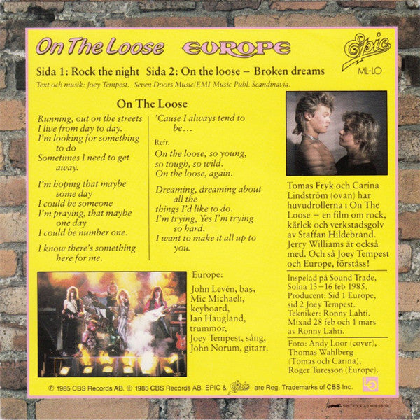 Europe – On The Loose, image 2