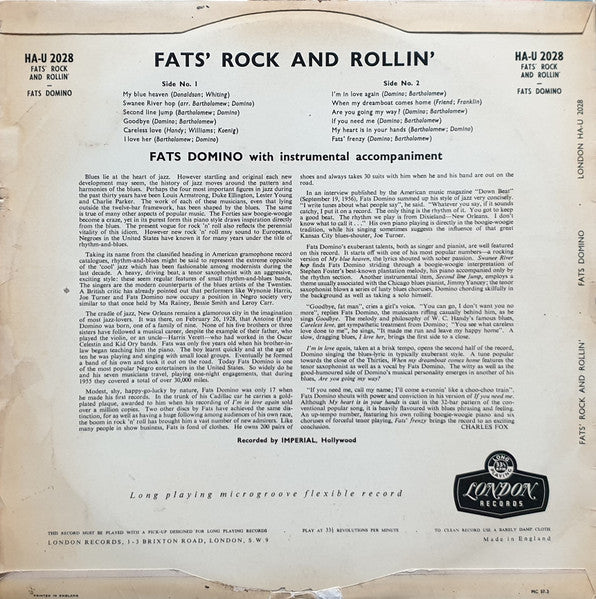 Fats Domino – Rock And Rollin', image 2