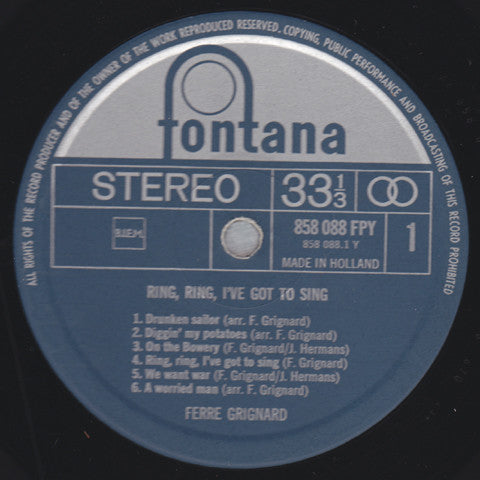 Ferre Grignard – Ring, Ring, I've Got To Sing, image 3