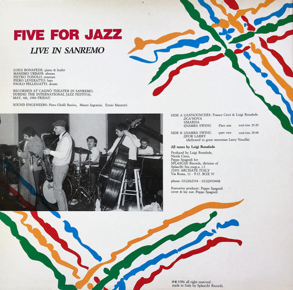 Five For Jazz – Live In Sanremo, image 2