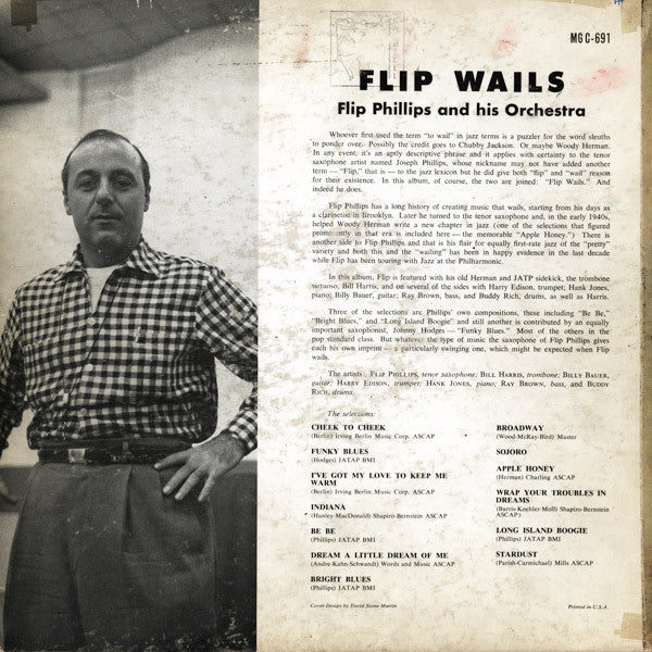 Flip Phillips And His Orchestra – Flip Wails, image 2