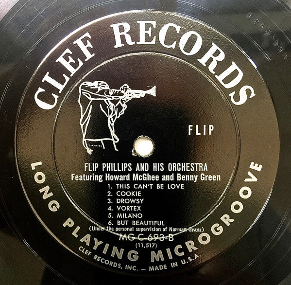 Flip Phillips And His Orchestra Featuring Howard McGhee, Benny Green – Flip, image 3
