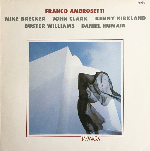Front cover of Franco Ambrosetti, Michael Brecker, John Clark, Kenny Kirkland, Buster Williams, Daniel Humair – Wings, Enja Records, Germany, 1984