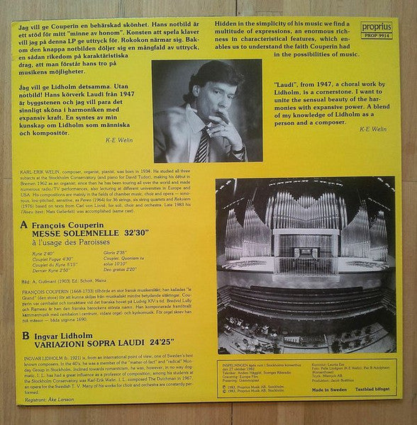 Couperin, Lidholm, Karl-Erik Welin – Ett Grandiost Äventyr, image 2