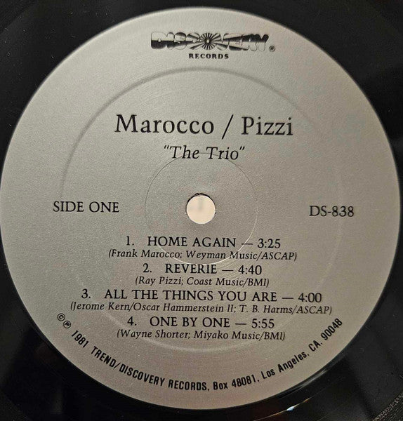 Frank Marocco And Ray Pizzi – The Trio, image 3
