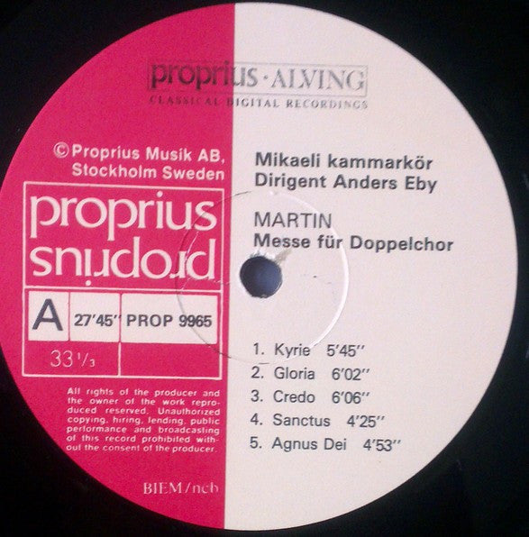 Frank Martin, Ildebrando Pizzetti, Mikaeli Kammarkör, Anders Eby – Frank Martin: Messe für Doppelchor, Ildebrando Pizzetti: Messa di Requiem, image 3