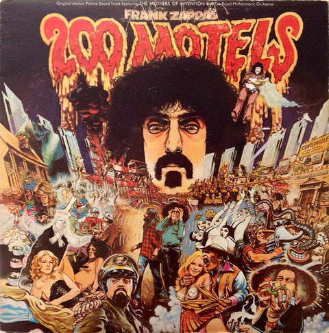 Front cover of Frank Zappa – 200 Motels (Original Motion Picture Soundtrack), United Artists Records, UK, 1971