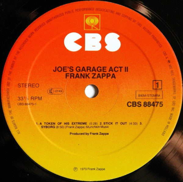 Frank Zappa – Joe's Garage Acts II & III, image 5