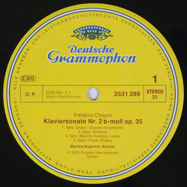 Chopin · Argerich – Sonate No.2 B-moll »Mit Dem Trauermarsch« = In B Flat Minor / Sonate No.3 H-moll = In B Minor, image 3