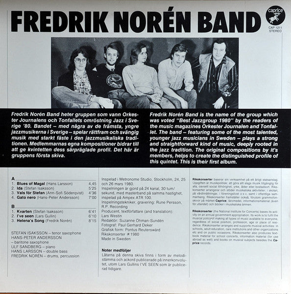 Fredrik Norén Band – Fredrik Norén Band, image 4