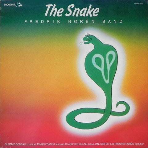 Front cover of Fredrik Norén Band – The Snake, Phontastic, Sweden, 1984